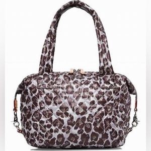 EUC MZ Wallace Medium Sutton Satchel in Magnet Leopard